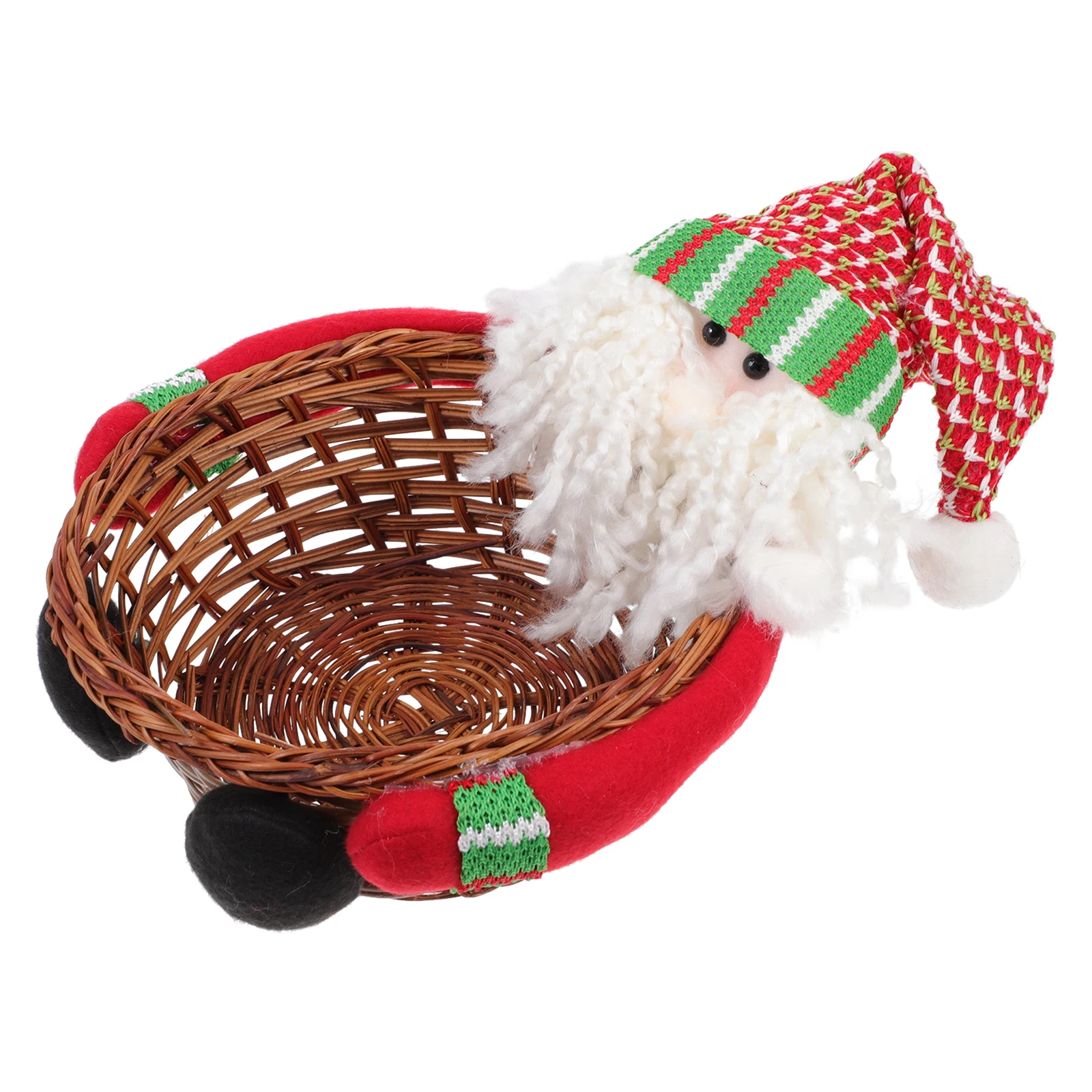 

Storage Basket Classic Bamboo Woven Baskets Fruit Gift Christmas Home Snack Tray Holiday Solution Decorative Container