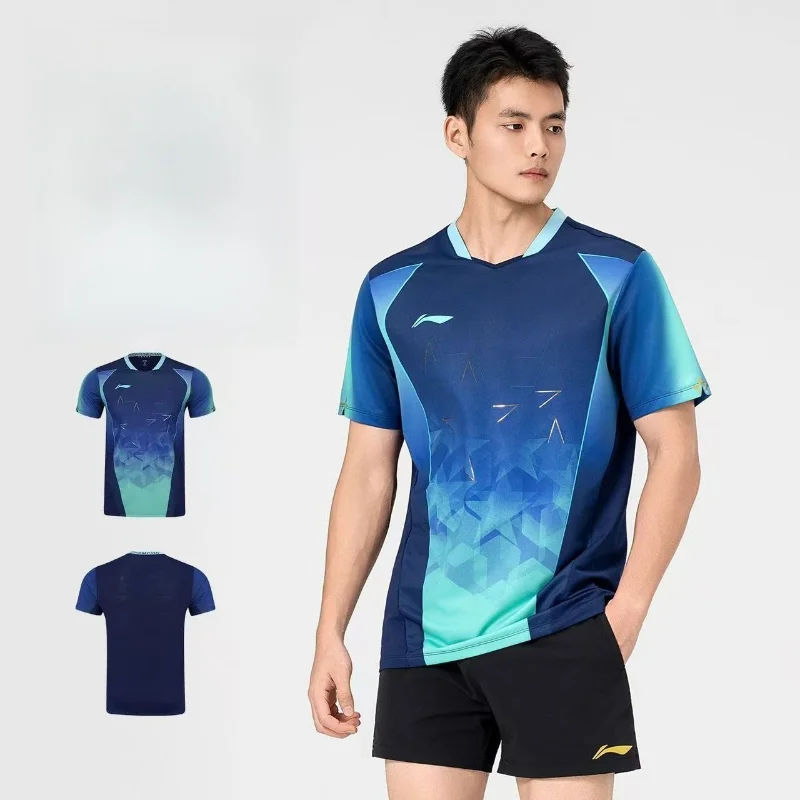 New Badminton Table Tennis Sportswear Short-sleeved Clothes Breathable Quick-drying Technology Sweat-absorbent T-shirt Tops