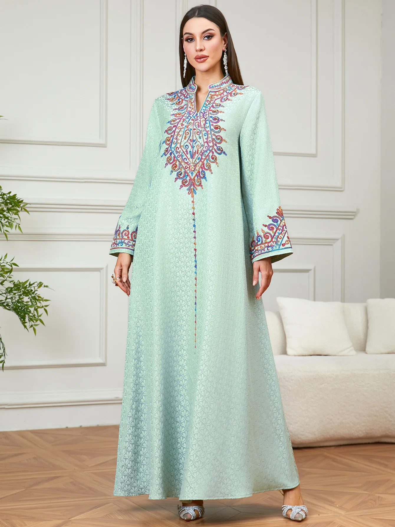 Morocco Abaya Ladies Ethnic Tu - Embroidery Kebaya review and price