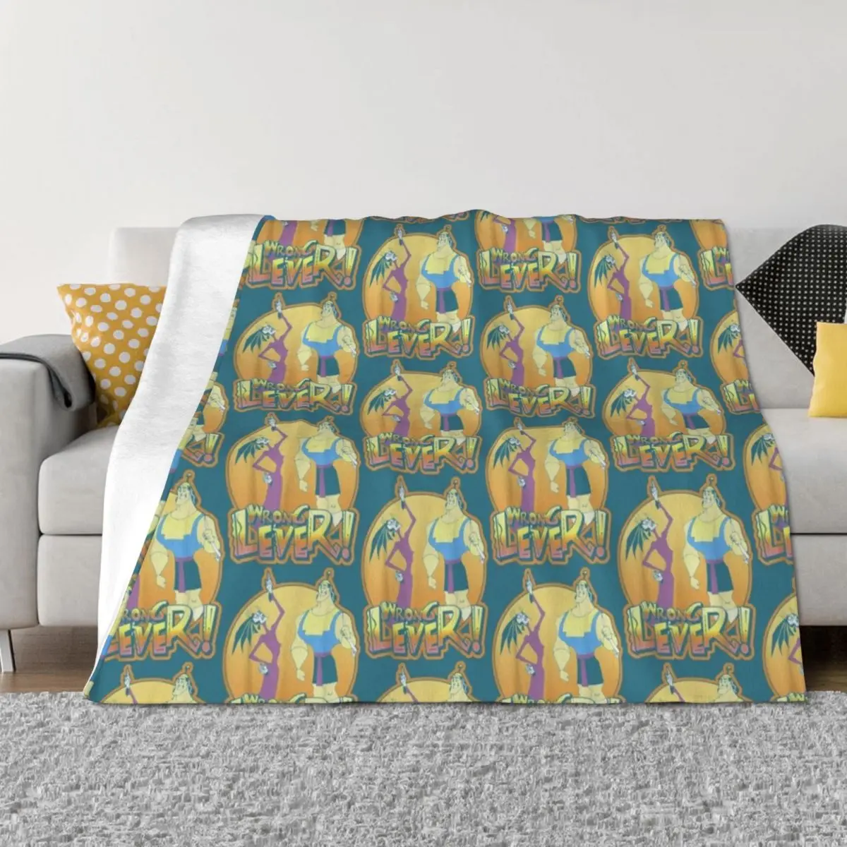 

E.New Groove Kronk And Esma Wrong Lever Throw Blanket Loose Plush Luxury Designer Blankets For Baby Blankets