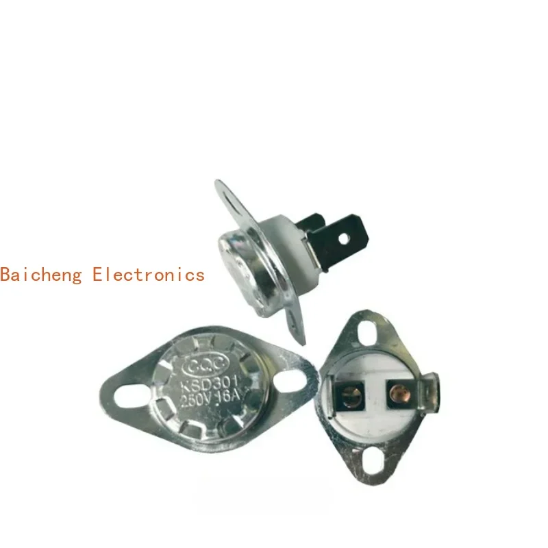 10PCS KSD301/KSD302 ceramic temperature control switch 16A 80 degree normally closed normally open