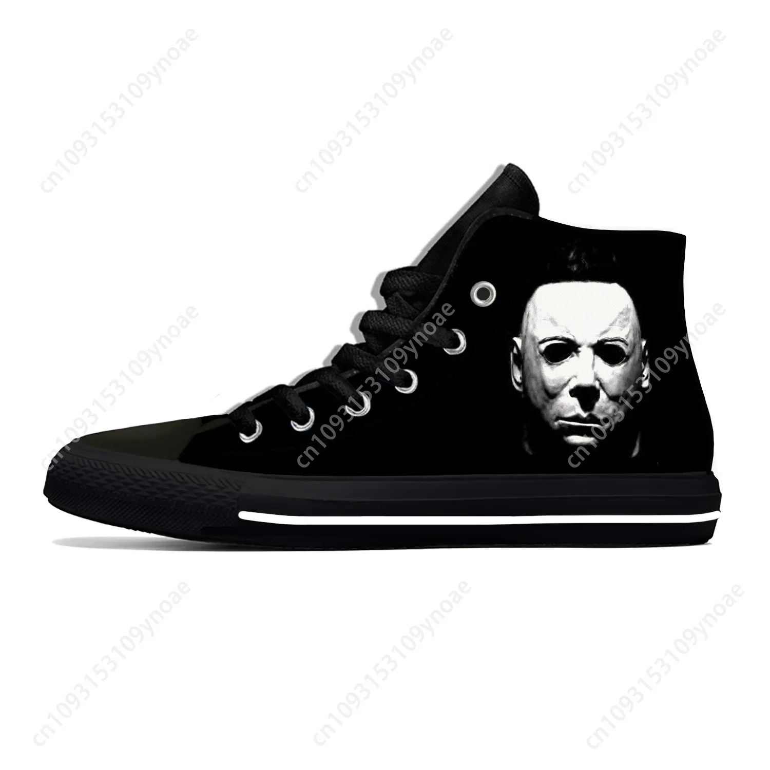 

Michael Myers Halloween Horror Scary Cool Fashion Casual Cloth Shoes High Top Lightweight Breathable 3D Print Men Women Sneakers