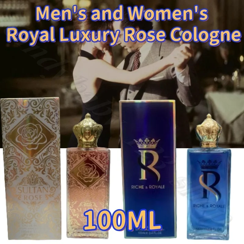 Men's and Women's Royal Luxury Rose Cologne Lasting Fragrance Aristocratic Breath 100ML