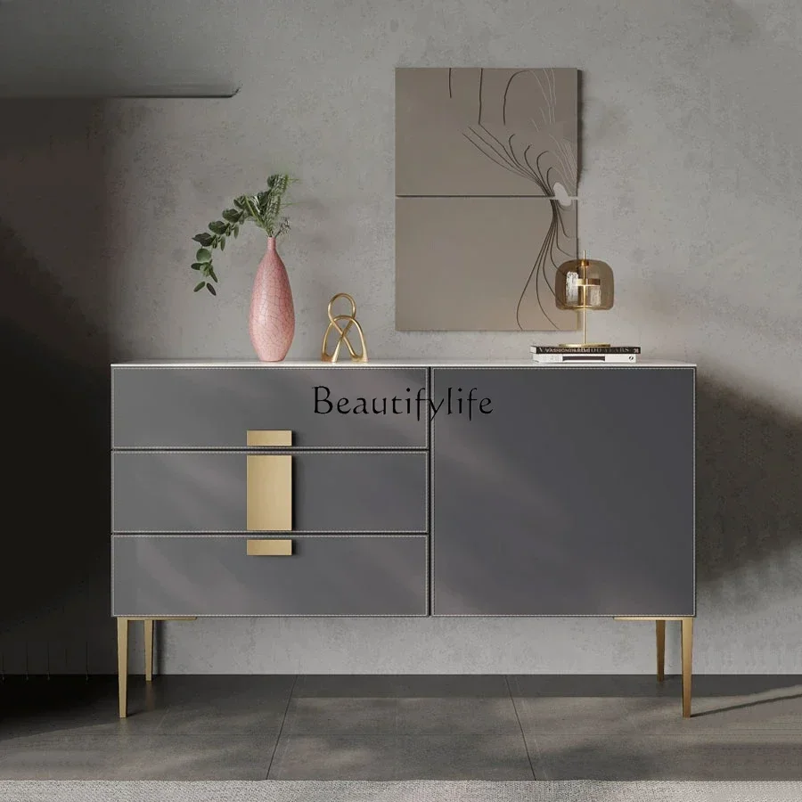 

ld 38ld 38Italian minimalist saddle leather porch cabinet modern light luxury decorative locker