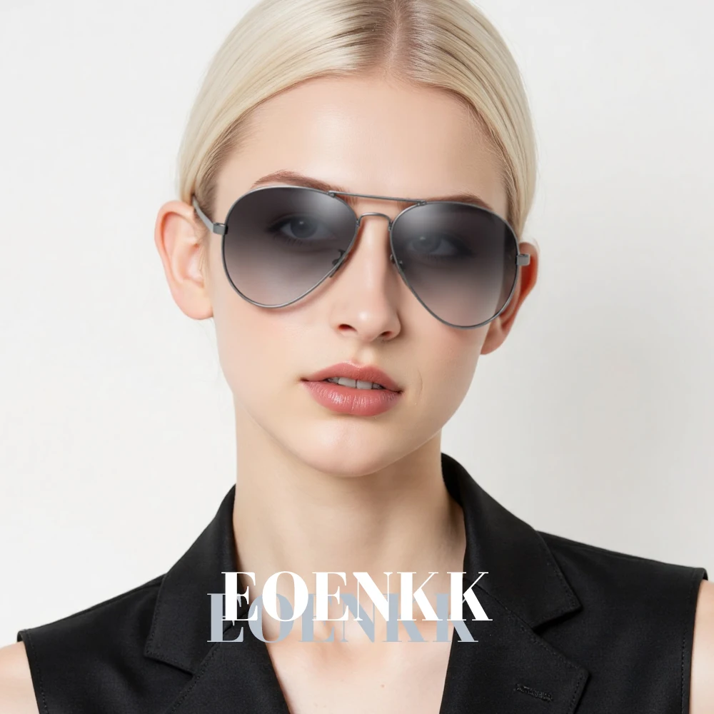 

Classic Pilot Sunglasses Polarized Luxury Metal Black Male Fashion UV400 Driving And Vacation Shades for Men And Women