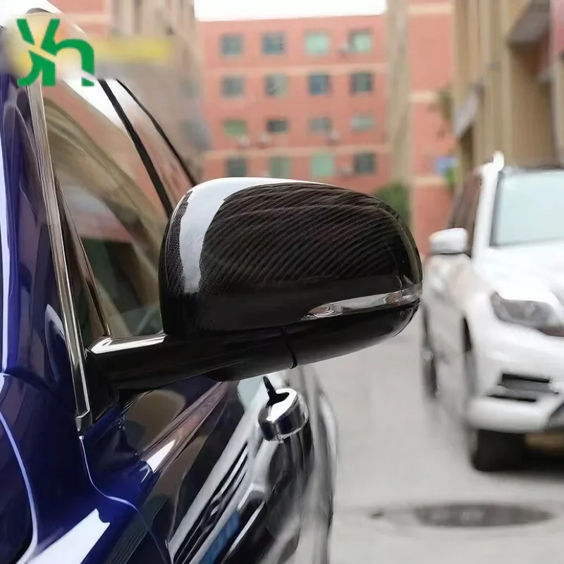 ل جاكوار XE XE LXF XFL XK XJL I-PACE غطاء الرؤية الخلفية ألياف الكربون غطاء الرؤية الجانبية استبدال الملحقات الخارجية