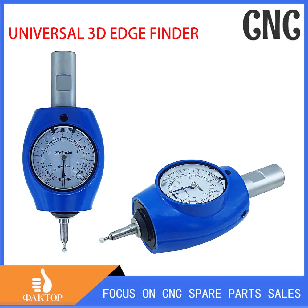 CNC Machine Tool 3D Edge Finder XYZ Axis Sensor Centering Rod Meter Universal Detector Tool Dial Indicator Workpiece Centering