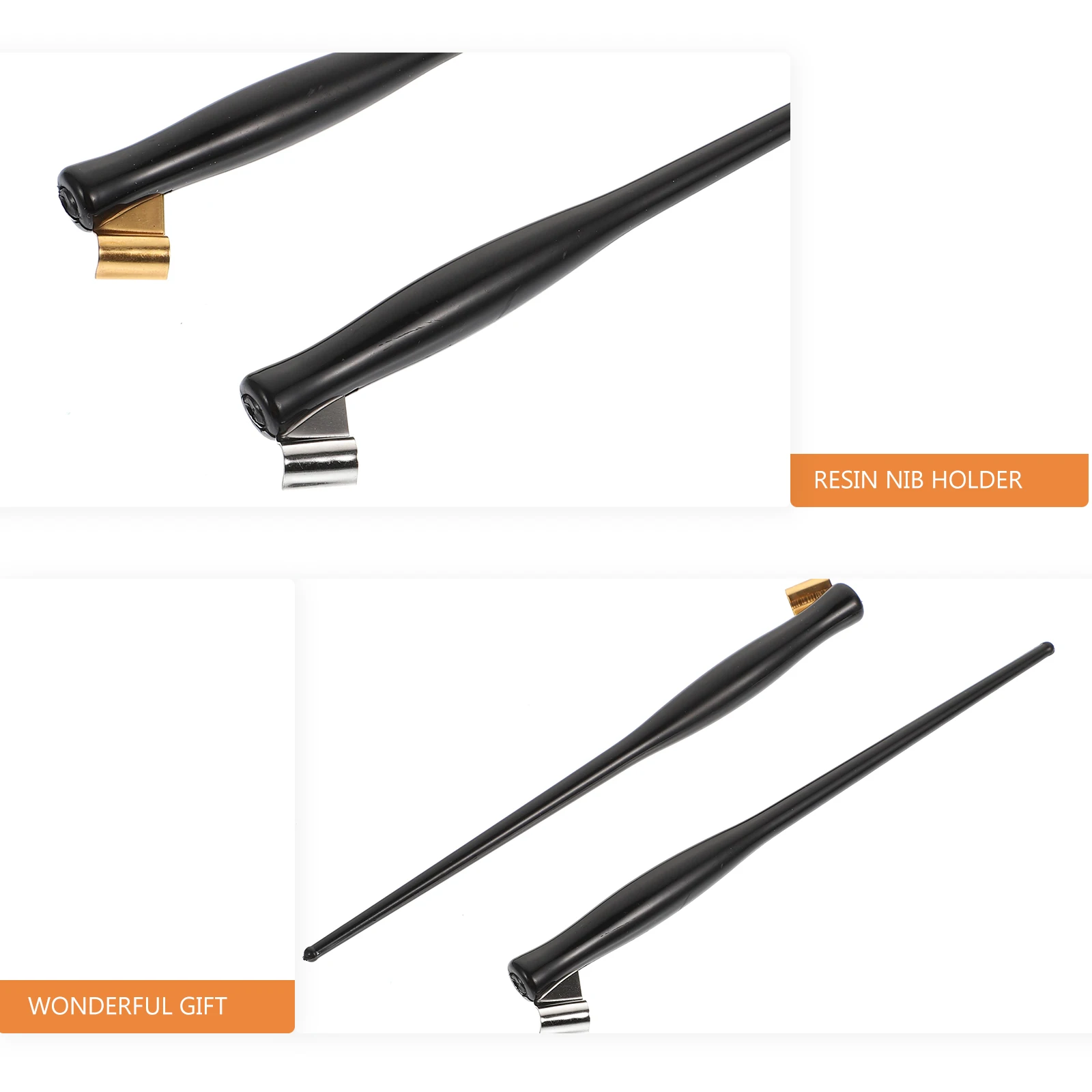 2 قطعة مقابض القلم الراتنج يميل قضبان الخط رسم الكتابة اكسسوارات مكتب اللوازم المدرسية هدية #4