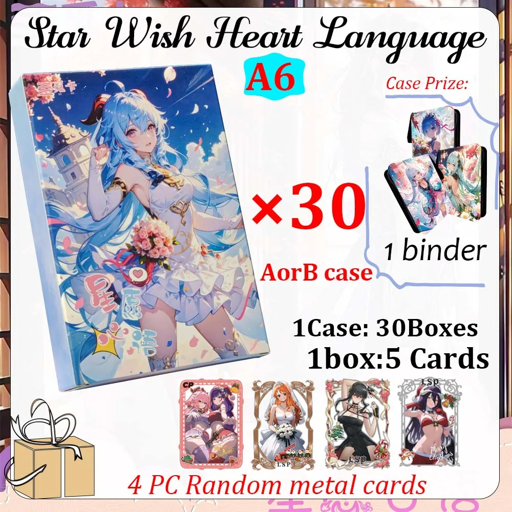 New Star Wish Heart Language Waifu Card A6 Size Goddess Story Collection Cards Waifu Booster Box Ccg Doujin Toys And Hobby Gift