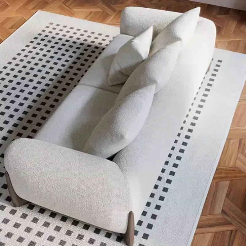# Creative Nordic Living Room Sofa Classic Family White Soft Living Room Sofa Small Apartment Reception Muebles Unique Furniture