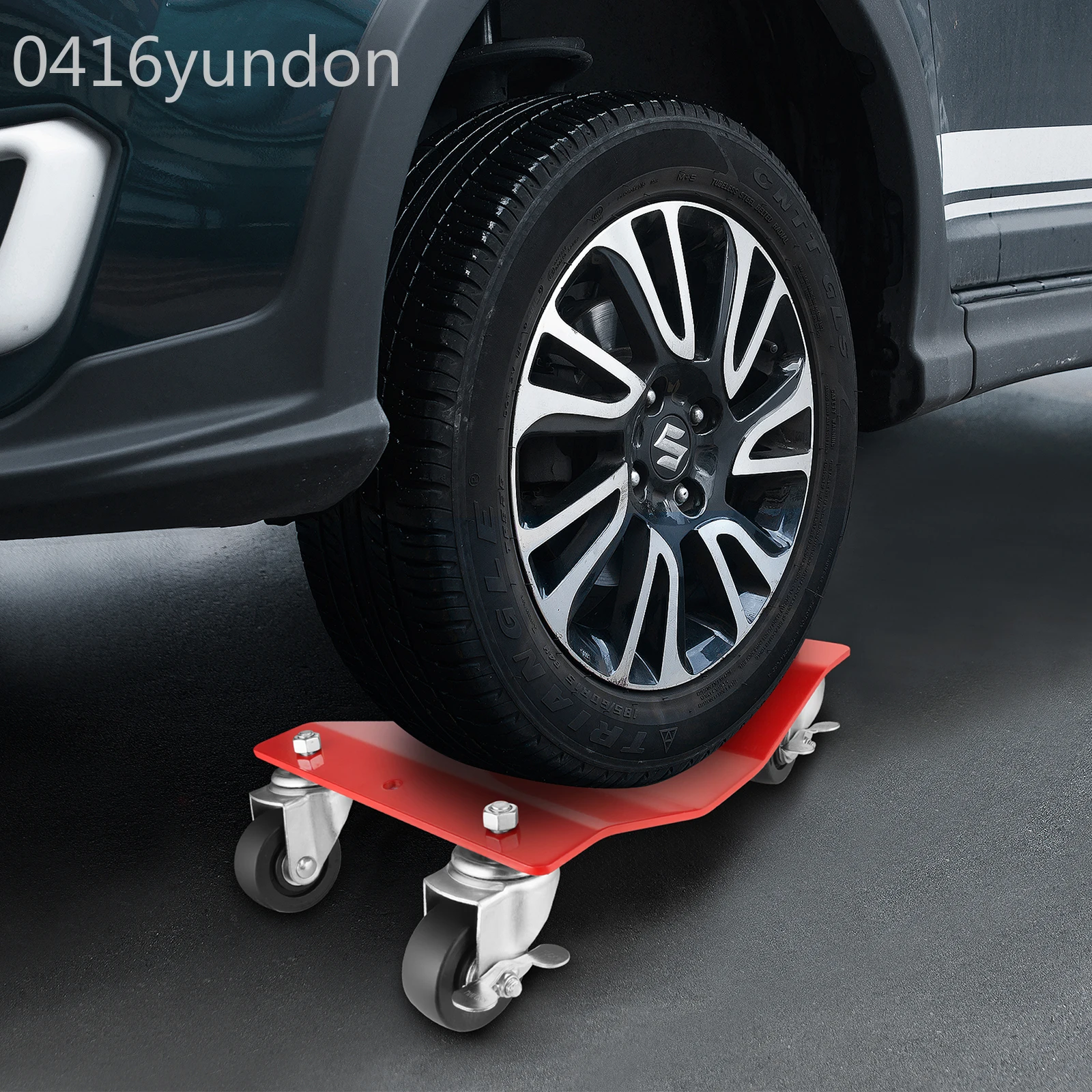 

Set 4 New Sale Booster Vehicle Wheel Dolly Car Trolley Jack With Iron Casters For Car Tow Dolly