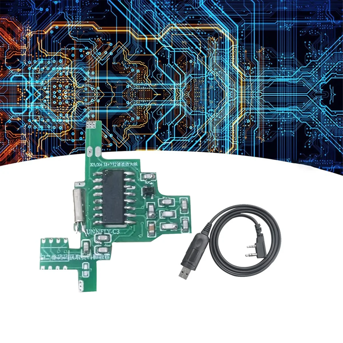 Для Quansheng UVK5/UVK6 SI4732 модуль модификации Интерком фильтр усиленная версия + USB кабель программирования