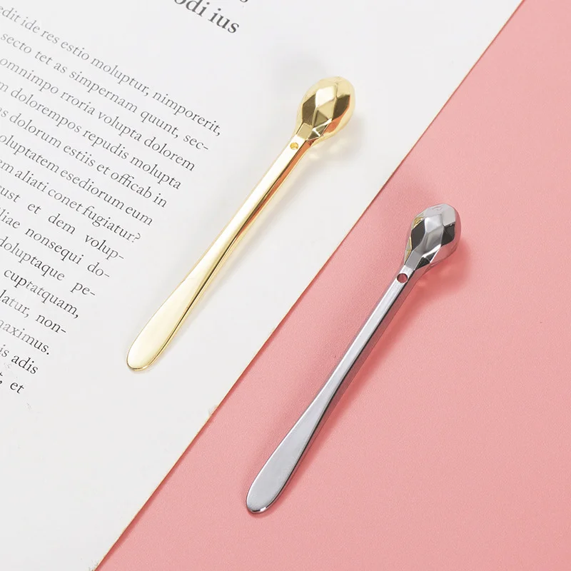 1PC Mini Metal Eye Cream Applicator Eye Cream Mixing Spatula Spoon Face Lifting Massage Facial Massager Thin Face Magic Stick