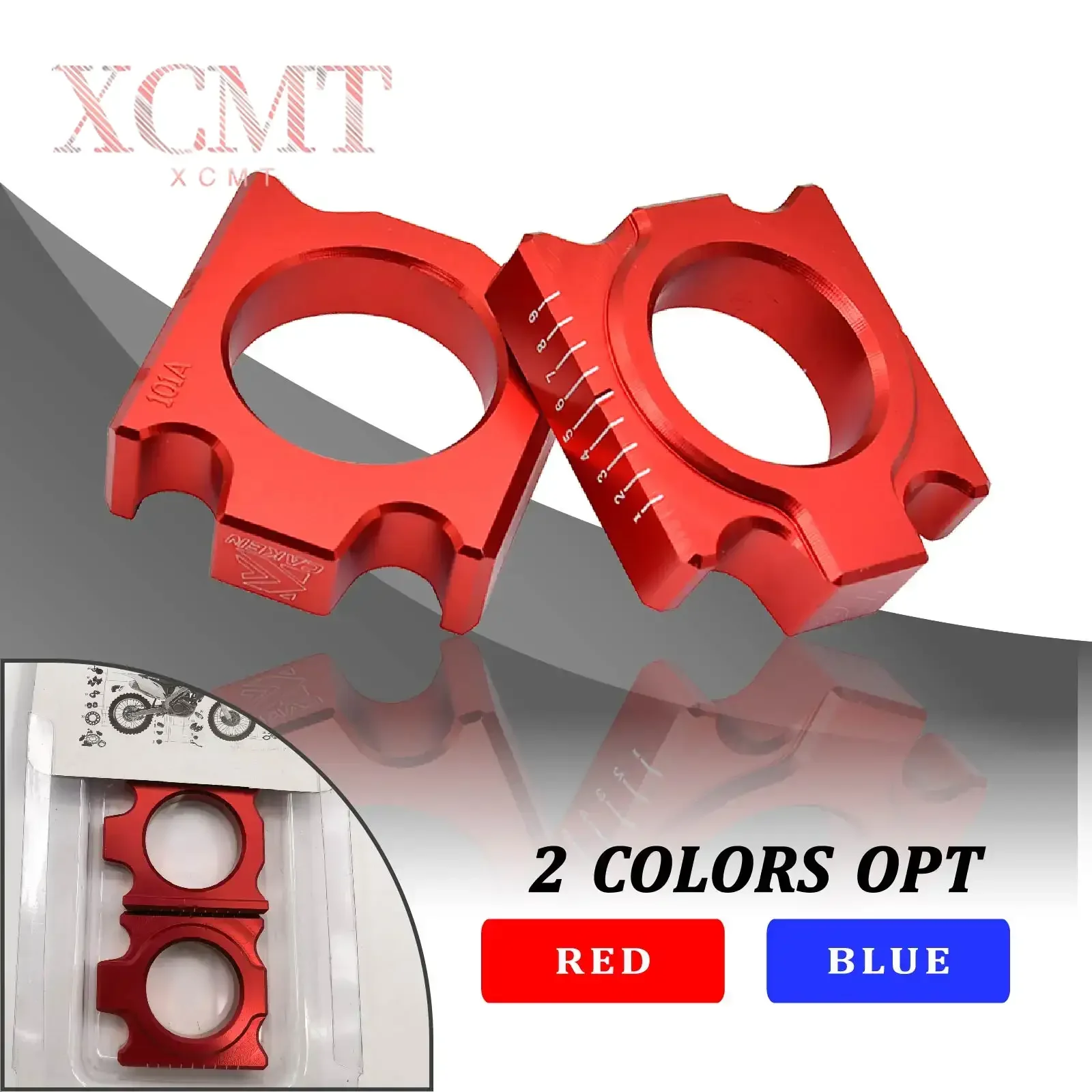 

Motorcycle CNC Rear Chain Adjuster Axle Blocks For HONDA CRF250R CRF450R CRF250X CRF450X CRF250RX CRF450RX CR 125 250 CRF X R RX