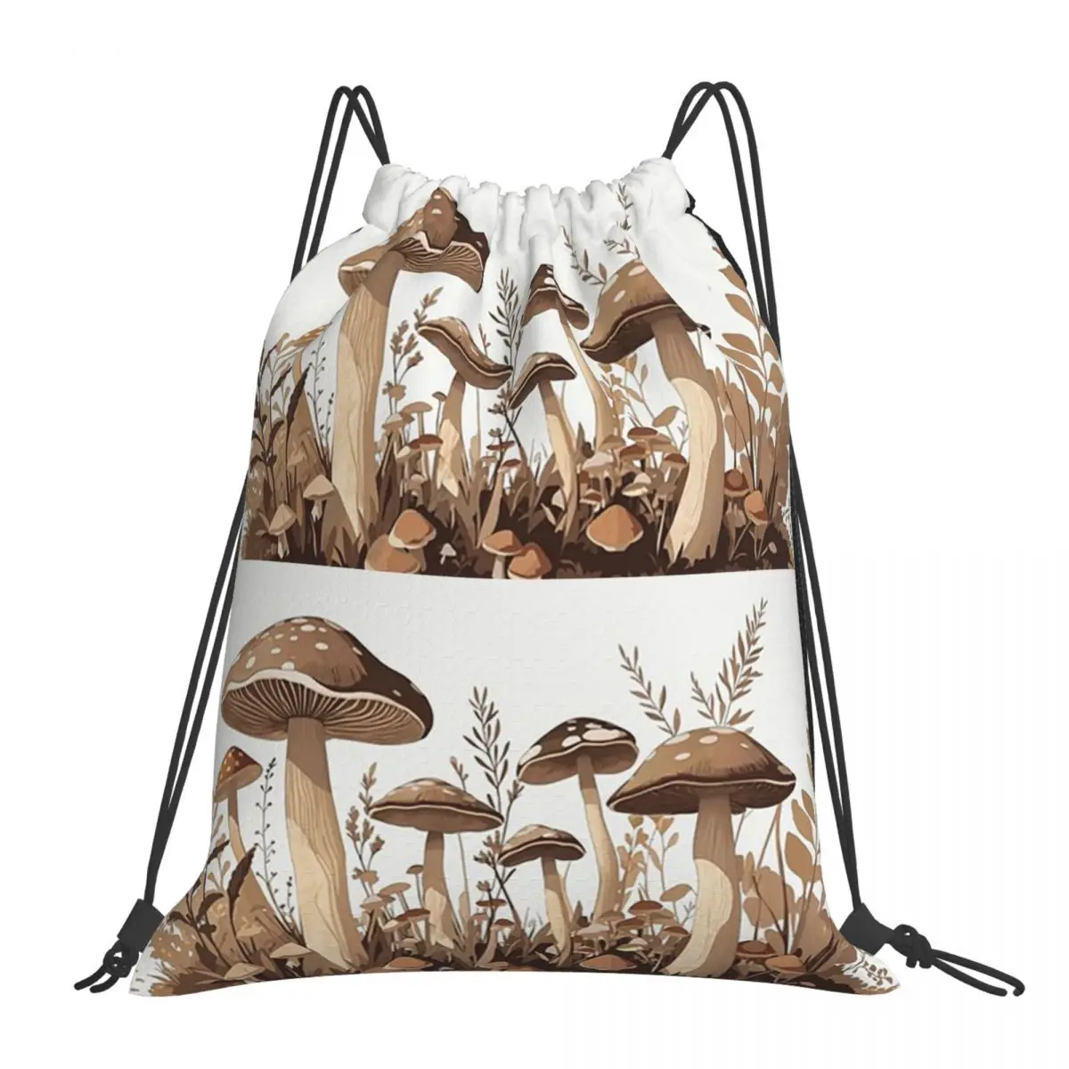 

Dark Academia (Cottagecore Goblincore) Mushrooms Backpacks Drawstring Bags Drawstring Bundle Pocket Sundries Bag Book Bags