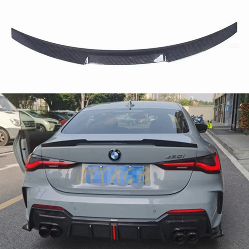 

M4 Style Spoiler Real Carbon Fiber Rear Trunk Lip Wing Accessories Body Kit For BMW 4 Series G22 G82 430i 2-Door 2020 2021 2022