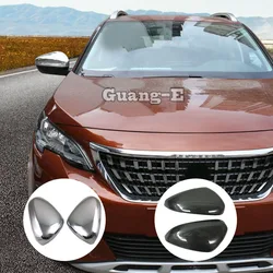 For Peugeot 3008 GT 3008GT 4008 2016 2017 2018 2019 2020 Car Back Rear View Eyebrow Side Door Mirror Cover Stick Trim Frame