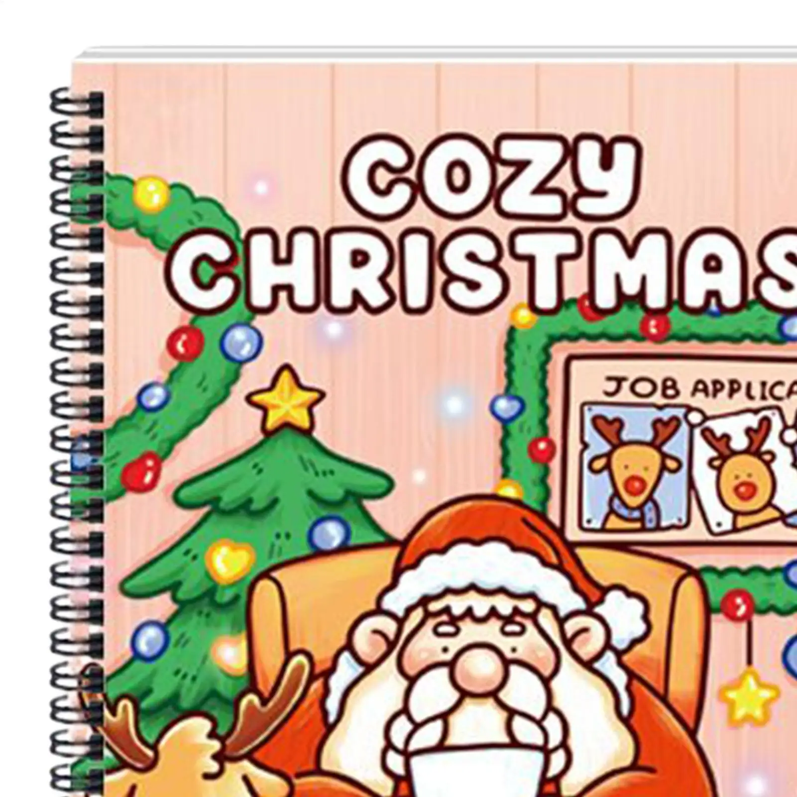 Livre de coloriage de noël guidé, apprentissage précoce, dessin du père noël, livre de coloriage pour Crayons, crayons, avion, étude en classe