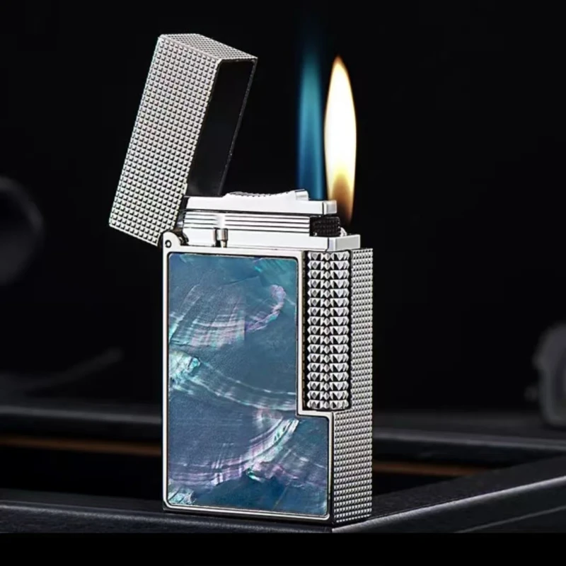 

Calor S05 двойная огненная громкая зажигалка глубоководная красочная ракушка ручной работы с инкрустацией из чистой меди резьба элитный подарок мужской маленький инструмент