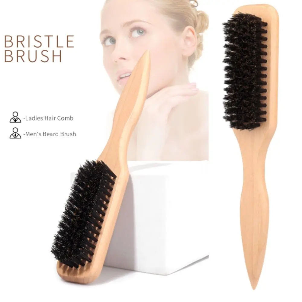 Slick Back Hair Brush Smoothing Flyaways Hairdressing Comb Edge Control Backcombing Hair Styling Brush For Sleek Ponytail Bun