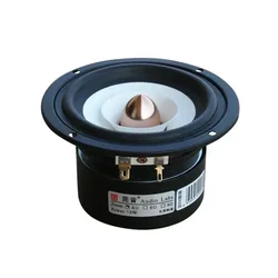 2020 Audio Labs 4'' Home Audio DIY Full-Range Speaker Driver Unit White Mixed Paper Cone Rubber Suspension Shielded 4/8ohm 15W