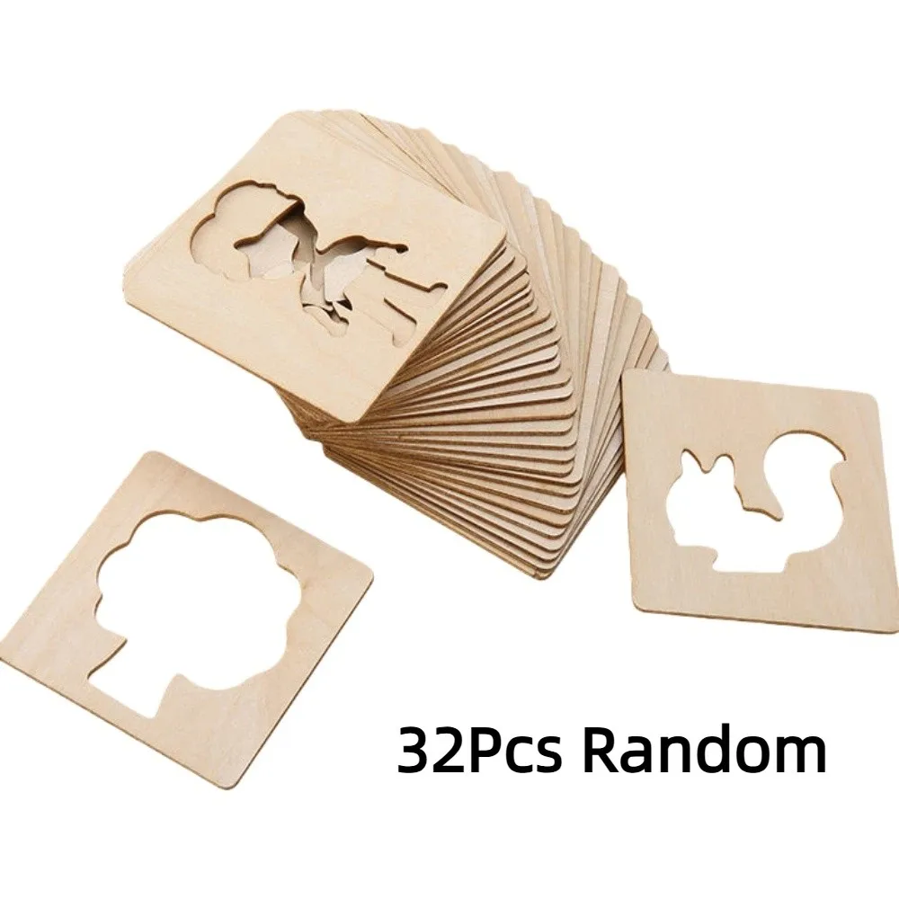 Fun Wooden Drawing Stencils Montessori Design Template