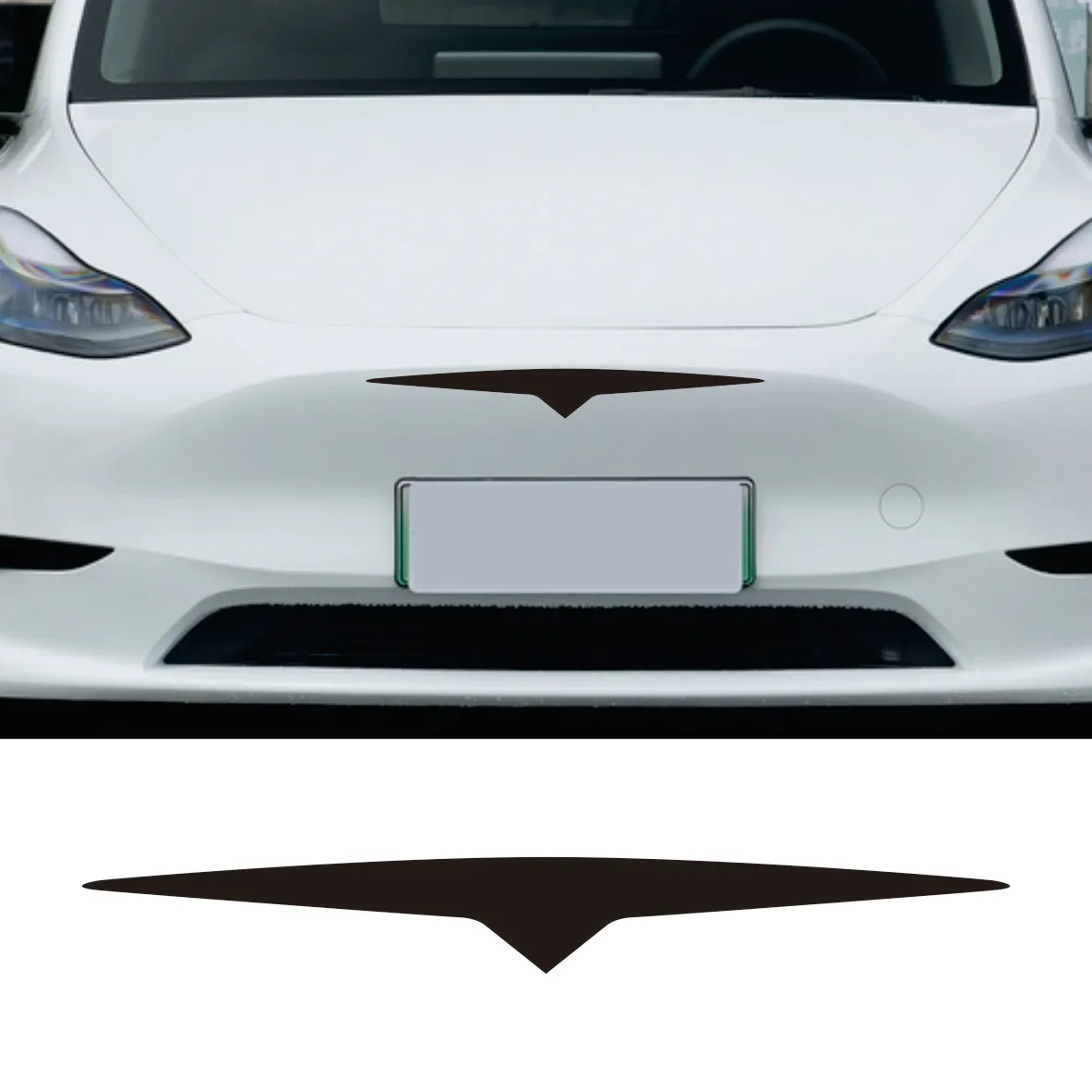 

For Tesla Model 3 Y X S Front Bumper Sticker Car Decal Tuning Para Personalized Modification Vinyl Film Auto Accessories