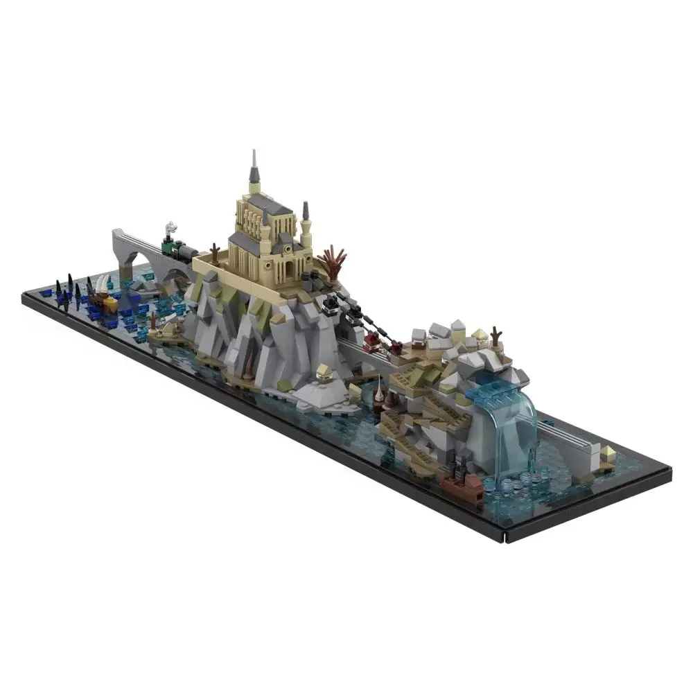 

MOC Islands Architecture Bricks Model Isolated island on the sea Creative Building Blocks Assembly Toys Children Birthday Gifts