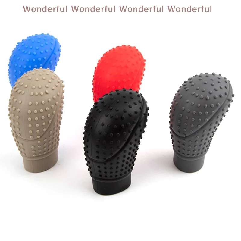 

Anti-Slip Silicone Car Hand Brake Cover Universal Manual/Automatic Transmission Shift Lever Knob Accessory Automobile Shift Knob