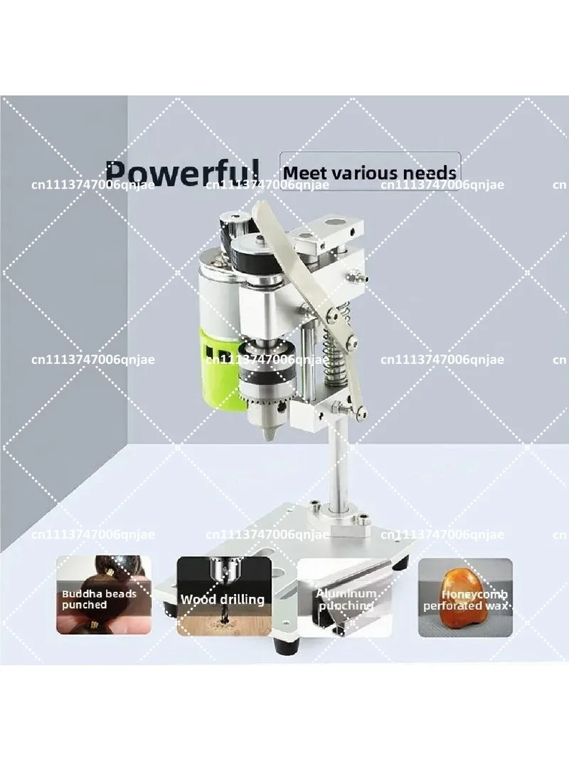 Mini Desktop Bench Drill, Adjustable Speed Electric Drilling Machine for Home Hobby Precision Hole Making