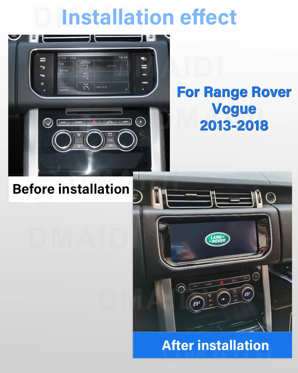 Android14 Car Radio For Land Rover Range Rover Vogue 2013-2018 CarAuto Wireless Carplay Auto Navigation Multimedia Player GPS 4G