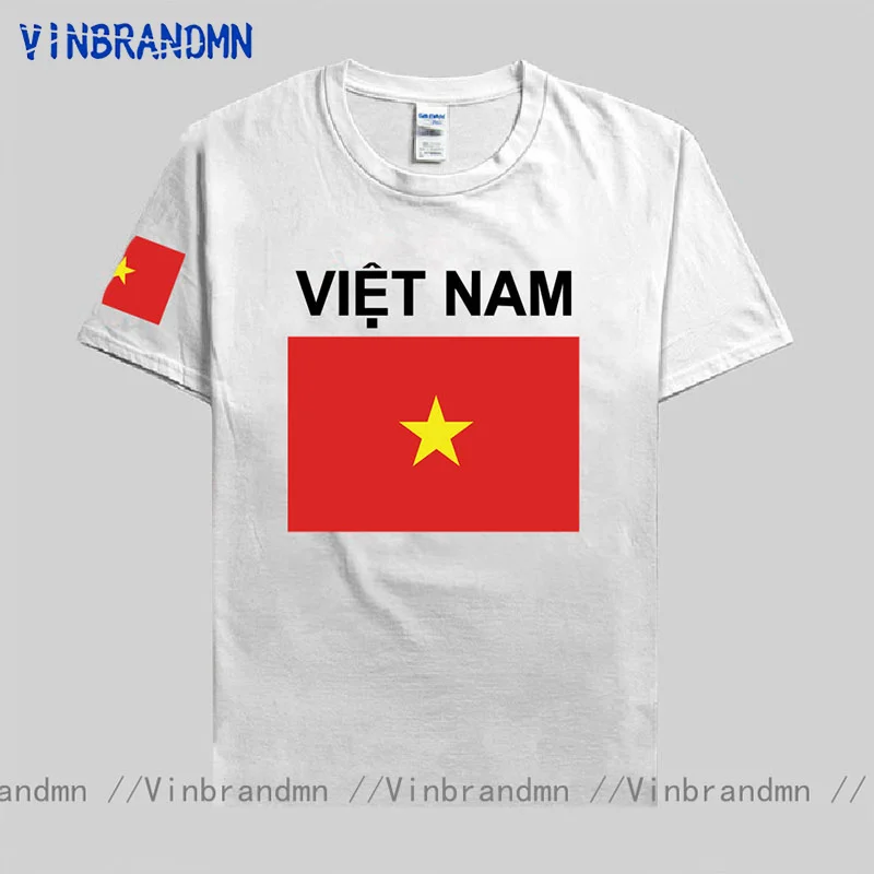 VietNam Mens T Shirt VietNamese Jerseys Nation News Tees Cotton T-shirt Short Sleeve Fitness Clothing Country Flag Viet Nam Tops