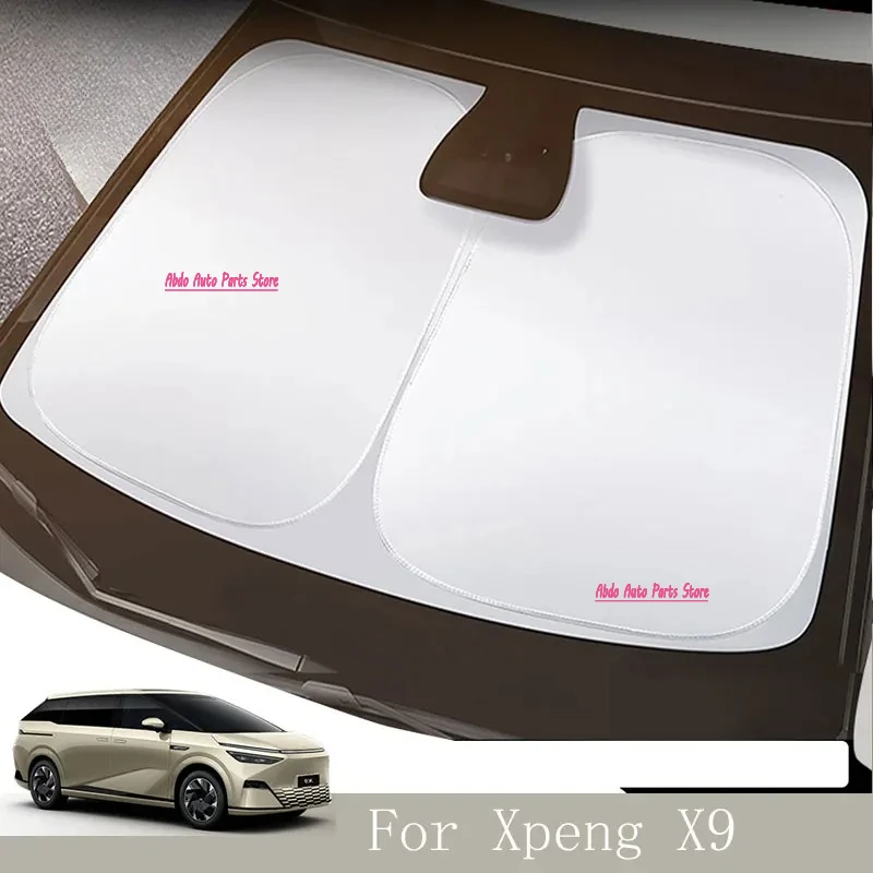 Abdo For Xpeng X9 2025 Xiaopeng X9 2024 2025 2026 Car Windshield Sunshade Cover Anti UV Protection Foldable Easy To Store Access