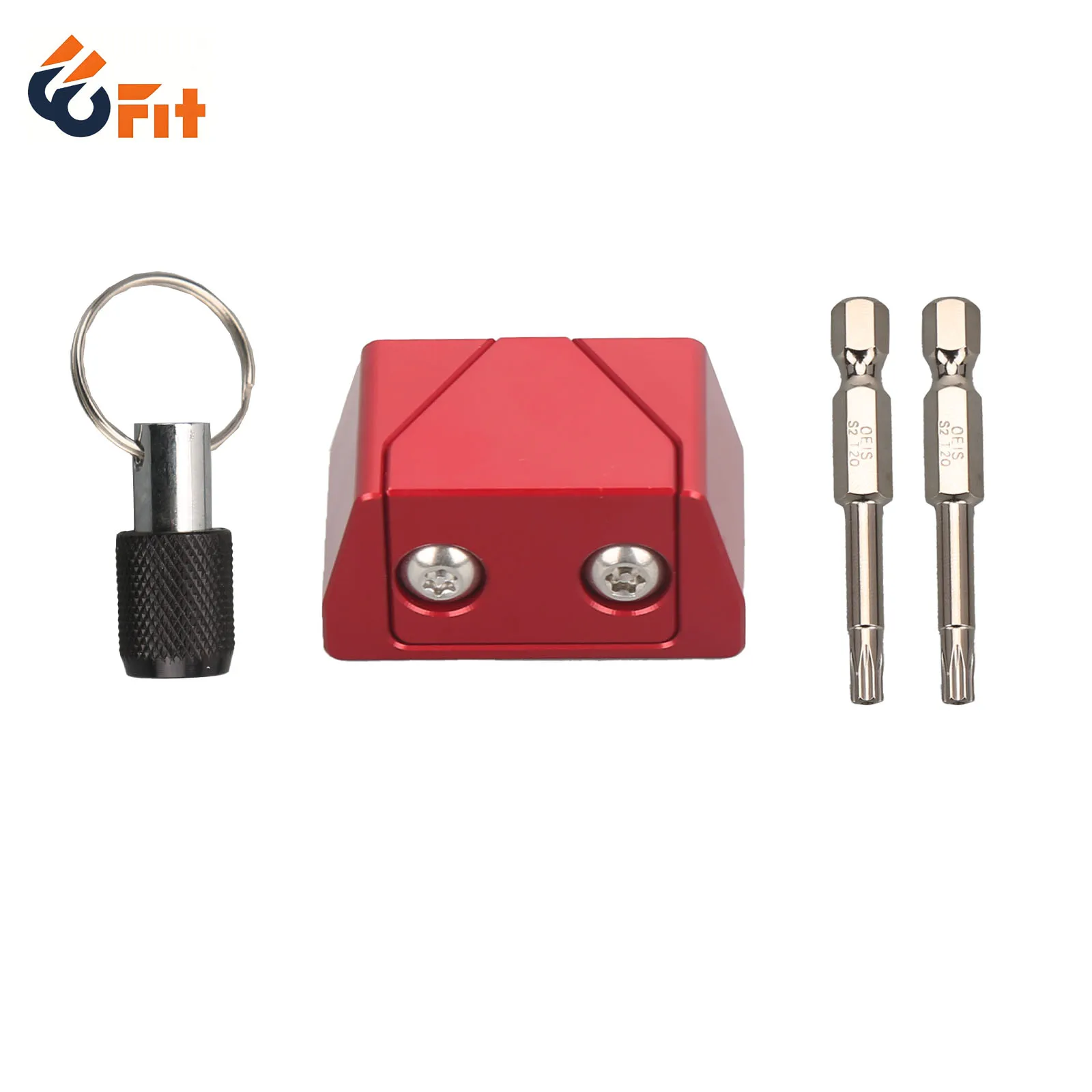 OBD II Port Lock Red Aluminum Anti-Theft OBD2 Lock with T20 Torx Key Tool Car Diagnostic Port Protector for 1996+ Vehicles