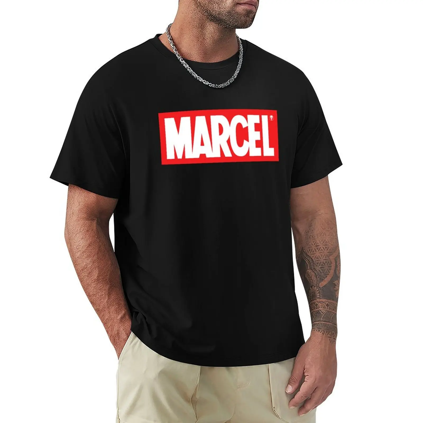 

MARCEL comique T-Shirt Funny t-shirt heavyweights anime shirts men