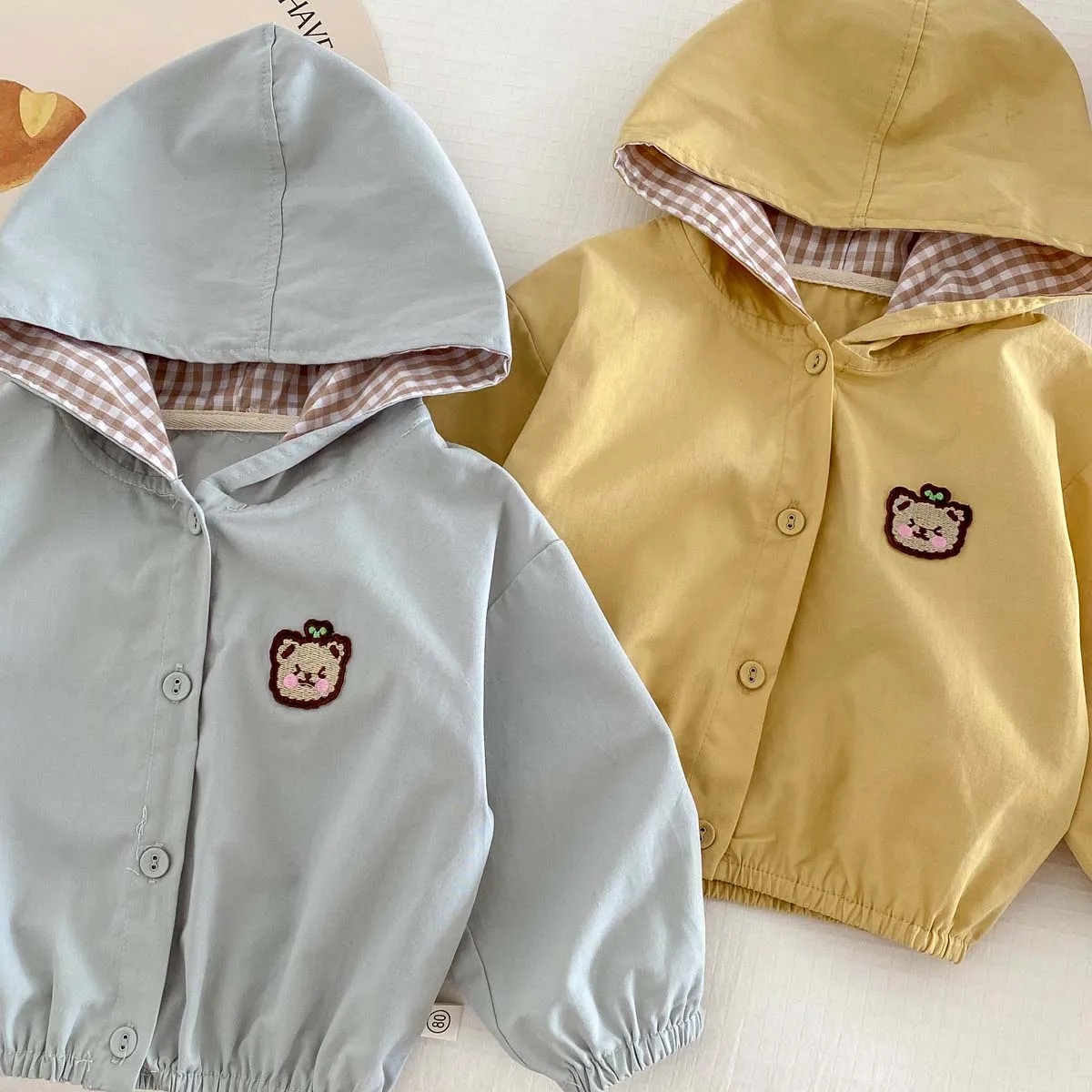 Autumn and Winter Baby Cotton Hooded Cartoon Coat 9 Months -6 Years Old Autumn Boy Girl Coat