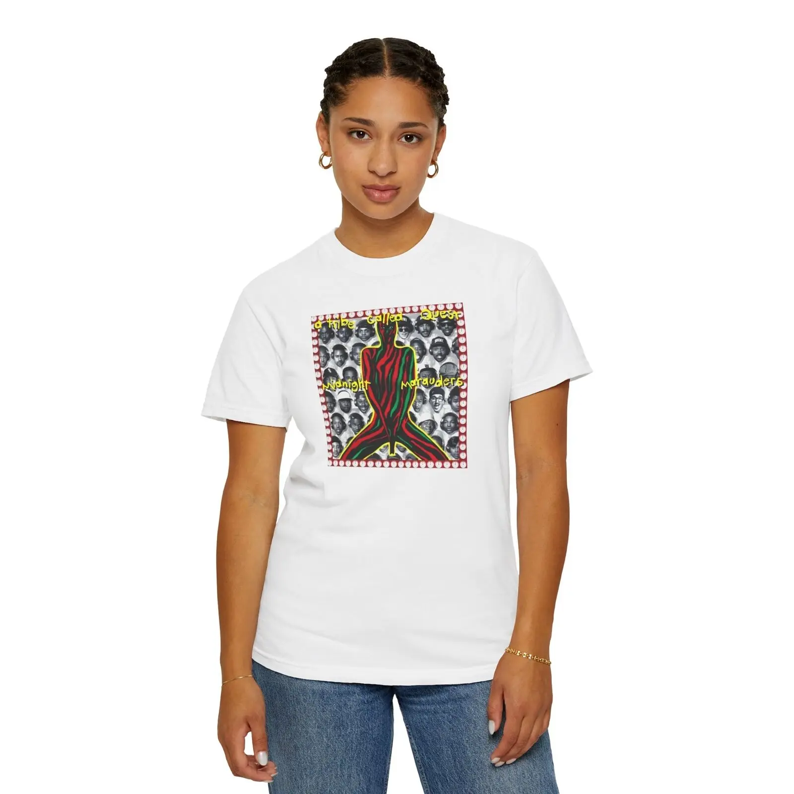 A Tribe Called Quest Midnight Marauders Album Cover Unisex Garment-Dyed T-shirt