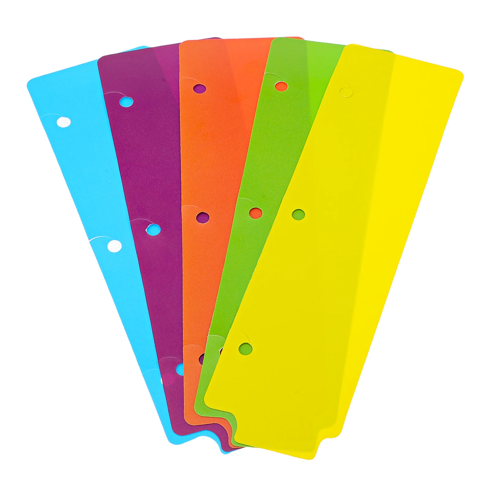 5Pcs Professional Binder Dividers Sturdy Plastic Notebook Dividers with Writable Tabs for Journal Report Presentation
