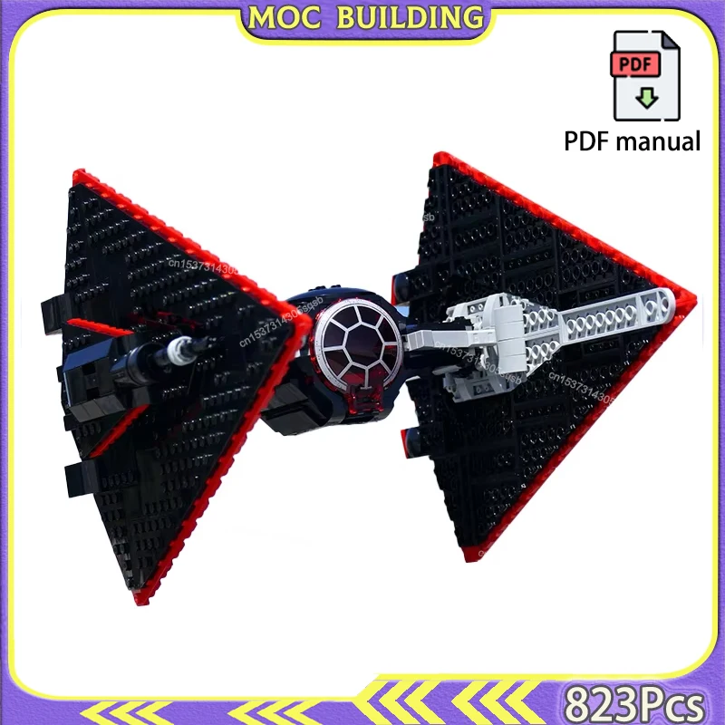 

Spaceship Bricks Star MOC Building Blocks Fighter Ship Bricks DIY Construction Display Toys Gift
