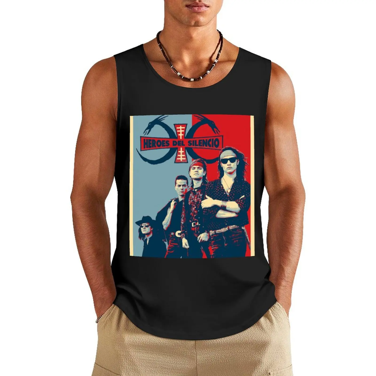

Heroes Of Silence Tank Top Men's gym t-shirt T-shirt sports sleeveless shirts sleeveless vest men