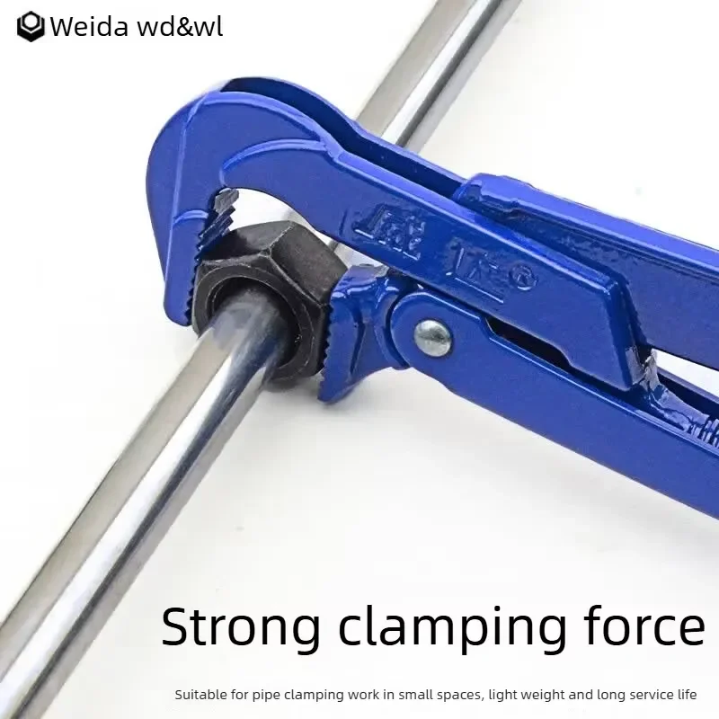 Industrial Grade 3 Inch 90 Degree Hawkbill Pliers Chrome Vanadium Steel Right Angle Water Pipe Wrench Quick Clamp for Pump