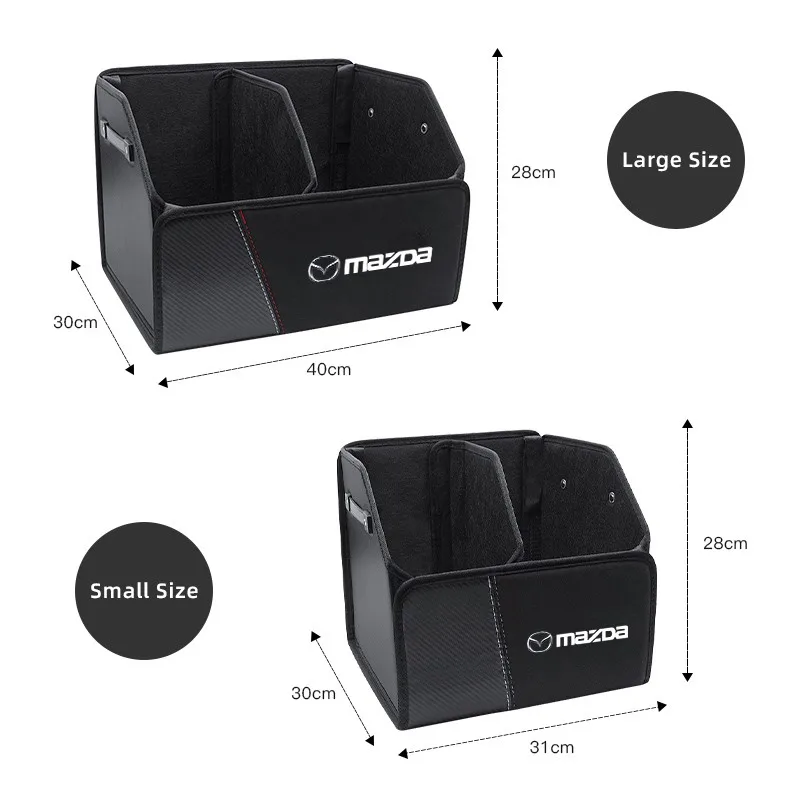 للطي صندوق منظم صندوق السيارة حقيبة التخزين أدوات ترتيب لمازدا 3 6 CX5 2 CX3 CX9 MX5 RX8 Axela Demio Atenza MS #2