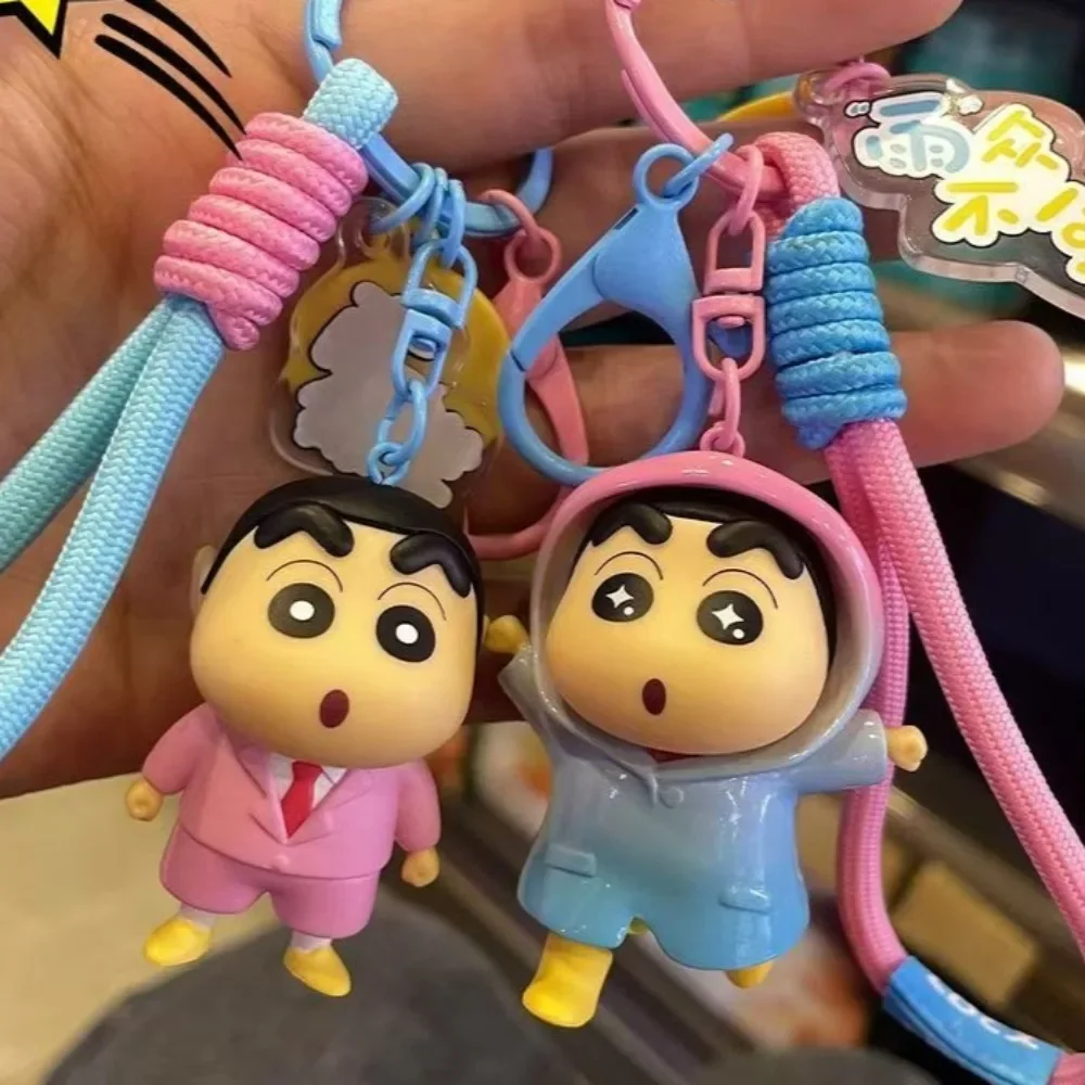 

Брелок для ключей с карандашом Шин-тян, периферийные устройства в стиле аниме, милый мультяшный оригинальный моделирующий рюкзак, подвеска, модный нежный кулон, подарок