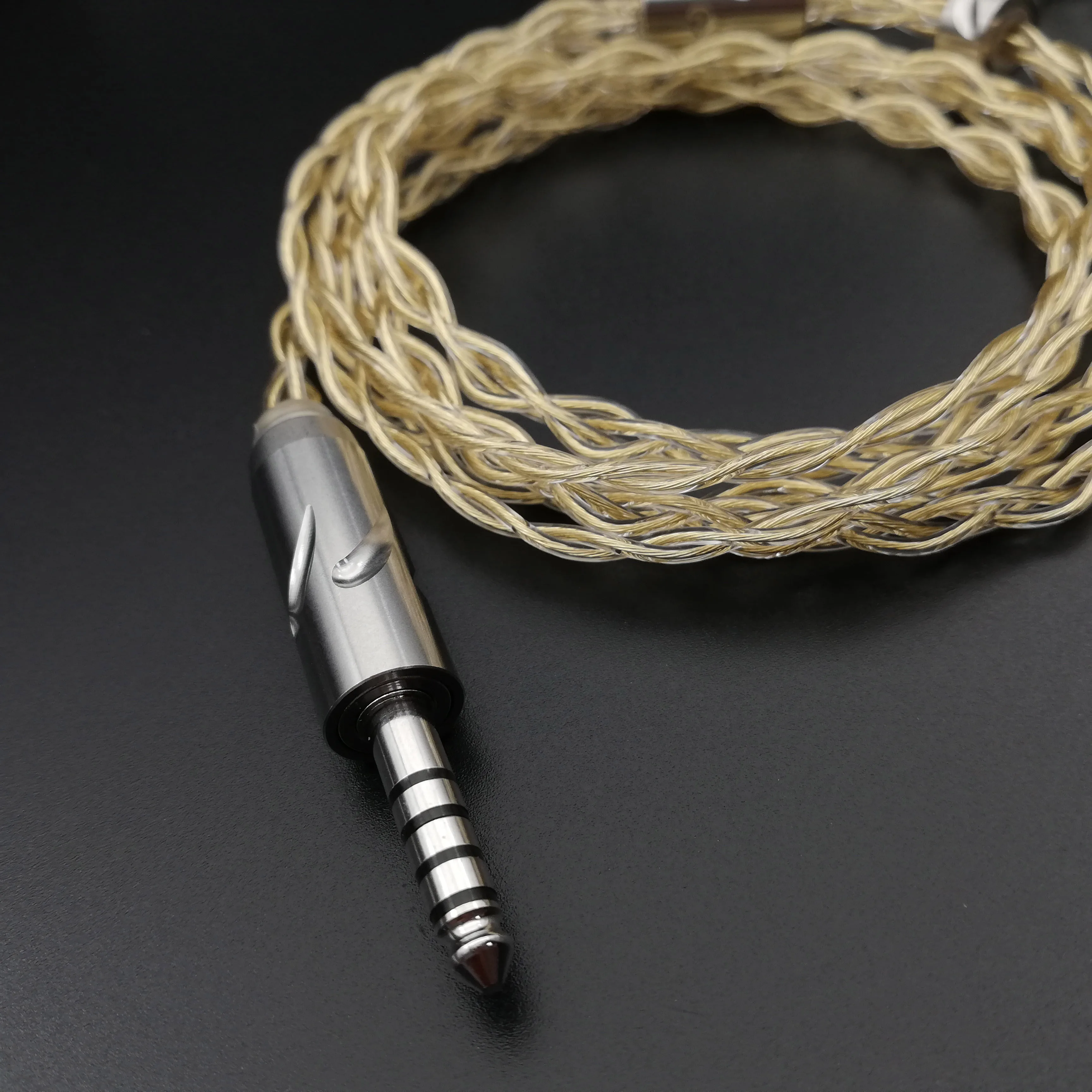 HiClass-Cable chapado en oro de 4 núcleos 6N, de alta calidad, 2Pin 0,78 QDC MMCX, 2,5/3,5/4,4 Iem