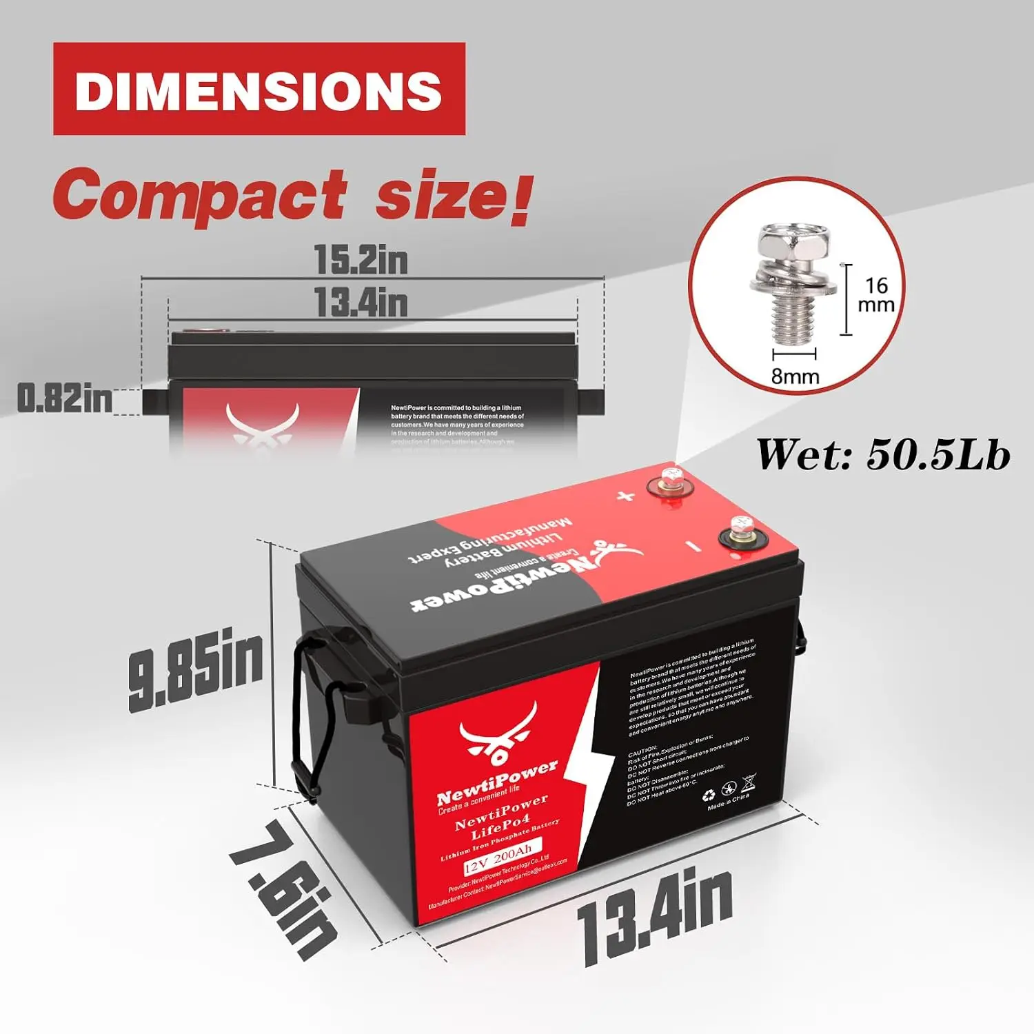 12V 200Ah Small Volume LiFePO4 Lithium Battery 150A BMS 10000 Plus Deep Cycle Lithium Iron Phosphate Battery Great For Winter Po