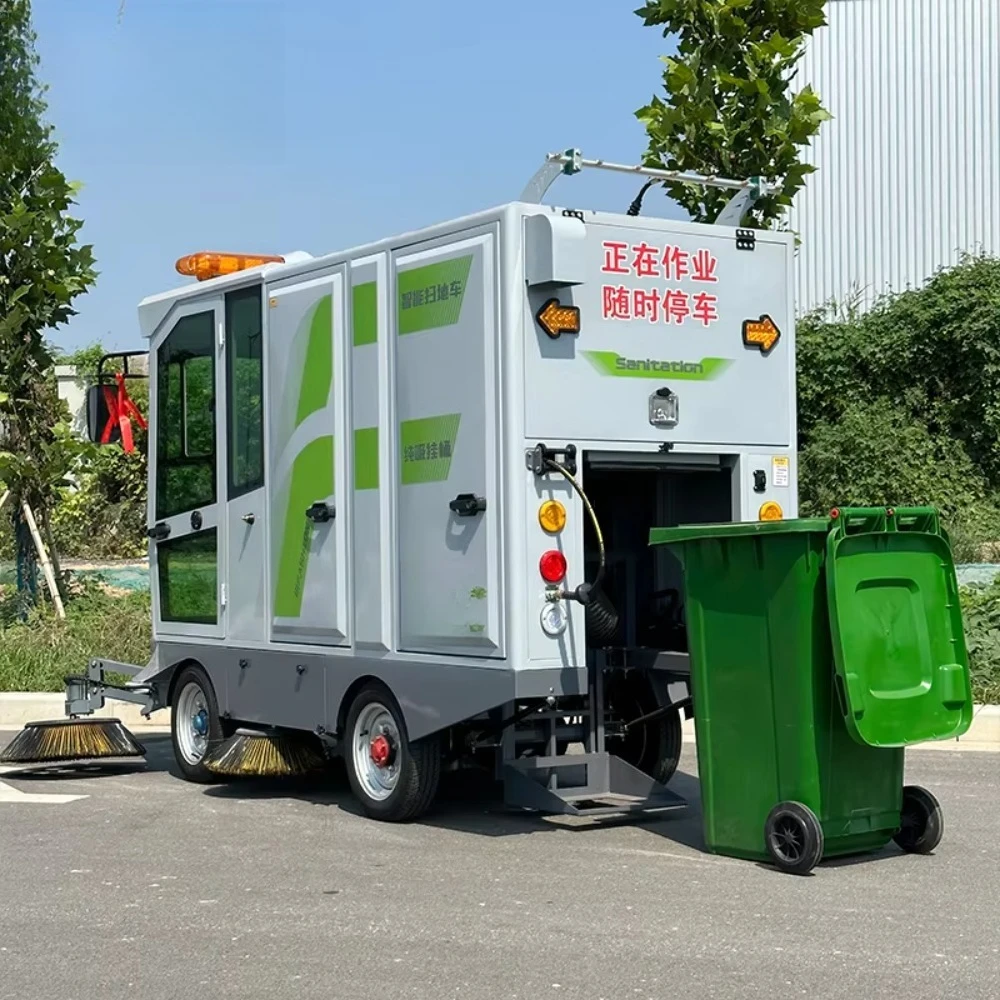 RNKJ Multifunctional Outdoor Road Sweeper Truck High Pressure Suction Leaf Collection Machine for Garden Square Community