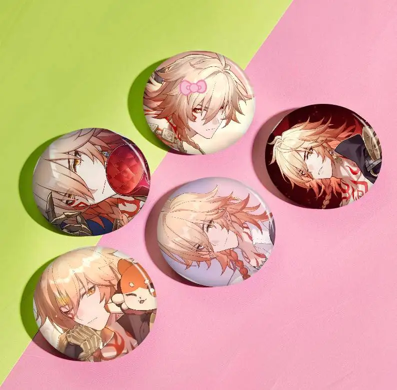 Honkai Star Rail Mydei New  Brooches Soft Button Pin Funny Silly Gnarpy on A Skateboard Meme Badge Gamer Collection Gifts view 3