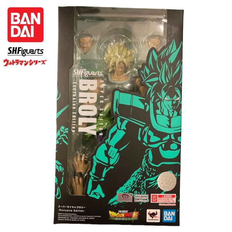

В наличии: Новая оригинальная фигурка Bandai S.H.Figuarts Dragon Ball Broly в коробке, модель персонажа аниме, коллекционная.