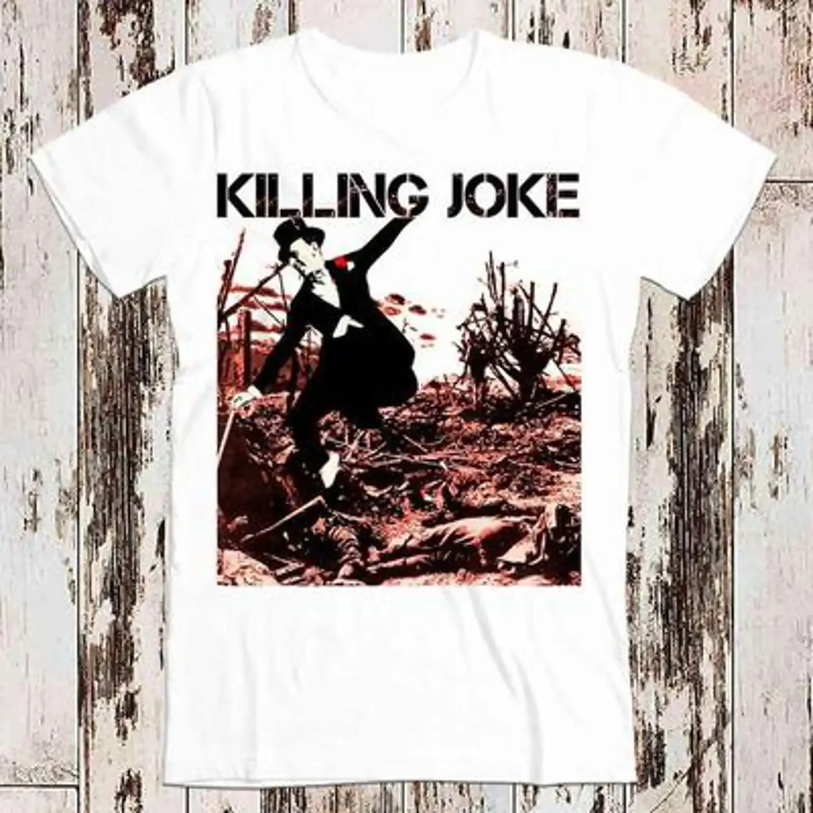 230GSM 100 Cotton Killing Joke Vintage T Shirt Funny Casual for Adult Top vintage Washed Soft streetwear Slightly fashion