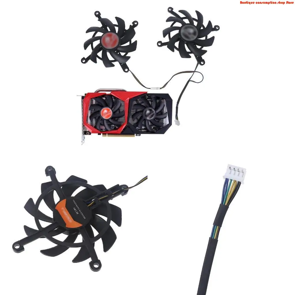 L9NA 85mm 4pin Tomahaw Geforce 1650 Super GPU Fan for Colorful Geforce 2060 Super 1660 Super 1660ti Cooling